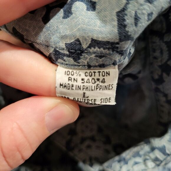 Vintage Bugle Boy Company Short Sleeved Button Down Shirt Mens Size Large - Picture 7 of 7